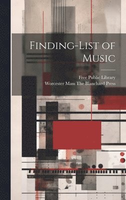 Finding-list of Music 1