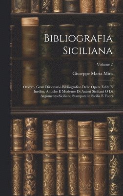 bokomslag Bibliografia Siciliana