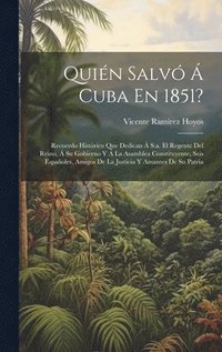 bokomslag Quin Salv  Cuba En 1851?