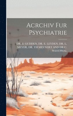 bokomslag Acrchiv Fur Psychiatrie