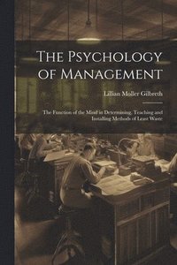 bokomslag The Psychology of Management