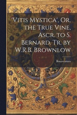 bokomslag 'vitis Mystica', Or, the True Vine, Ascr. to S. Bernard. Tr. by W.R.B. Brownlow