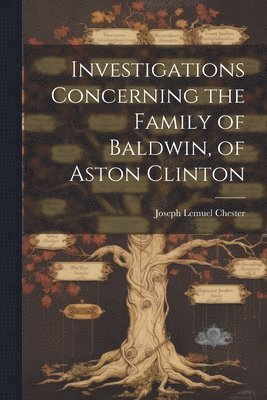 Joseph Lemuel Chester - Investigations Concerning the Family of Baldwin, of Aston Clinton, Häftad