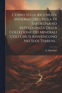 bokomslag Cenno Sulle Ricchezze Minerali Dell'isola Di Sardegna Ad Intelligenza Della Collezione Dei Minerali Utili Che Si Rinvengono Nei Suoi Terreni...