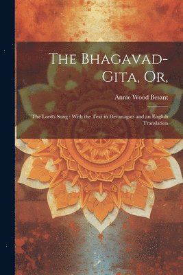 bokomslag Bhagavad-Gita, or,