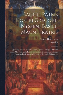 bokomslag Sancti Patris Nostri Gregorii Nysseni Basilii Magni Fratris