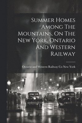 bokomslag Summer Homes Among The Mountains, On The New York, Ontario And Western Railway