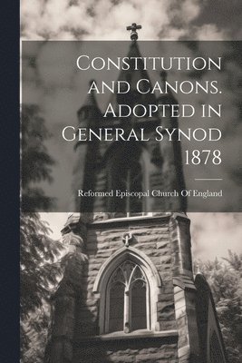 bokomslag Constitution and Canons. Adopted in General Synod 1878