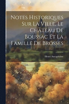 Notes Historiques Sur La Ville, Le Chteau De Boussac Et La Famille De Brosses 1