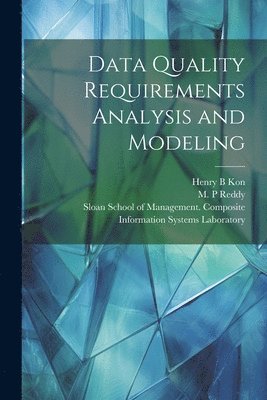 Y Richard Wang, M P Reddy, Y. Richard Wang, M. P. Reddy, Sloan School of Management Composite - Data Quality Requirements Analysis and Modeling, Häftad
