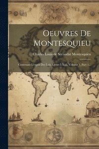 bokomslag Oeuvres De Montesquieu
