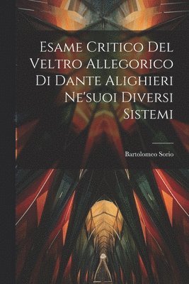 bokomslag Esame Critico Del Veltro Allegorico Di Dante Alighieri Ne'suoi Diversi Sistemi