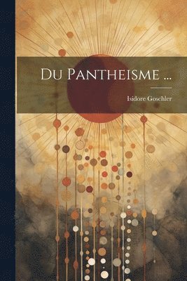 bokomslag Du Pantheisme ...