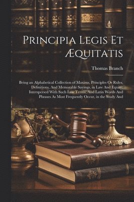 bokomslag Principia Legis Et Æquitatis