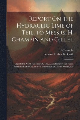 bokomslag Report On the Hydraulic Lime of Teil, to Messrs. H. Champin and Gillet