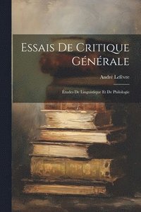 bokomslag Essais De Critique Gnrale