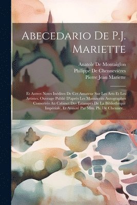 bokomslag Abecedario De P.J. Mariette