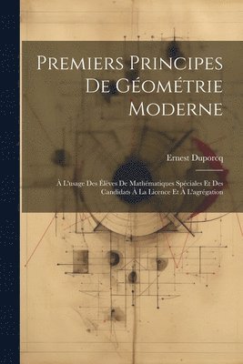 Premiers Principes De Gomtrie Moderne 1