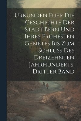 bokomslag Urkunden Fuer Die Geschichte Der Stadt Bern Und Ihres Frhesten Gebietes Bis Zum Schluss Des Dreizehnten Jahrhunderts, Dritter Band