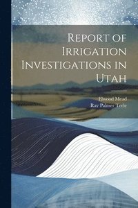 bokomslag Report of Irrigation Investigations in Utah