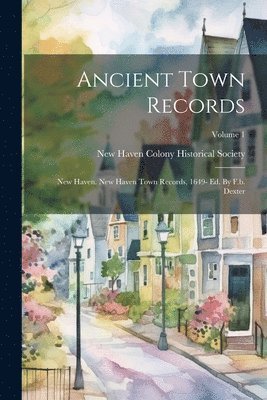 bokomslag Ancient Town Records