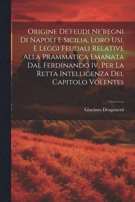 bokomslag Origine De'feudi Ne'regni Di Napoli E Sicilia, Loro Usi, E Leggi Feudali Relative Alla Prammatica Emanata Dal Ferdinando Iv, Per La Retta Intelligenza Del Capitolo Volentes