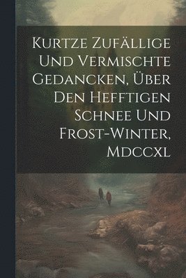 Kurtze Zufllige Und Vermischte Gedancken, ber Den Hefftigen Schnee Und Frost-winter, Mdccxl 1
