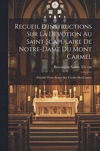 bokomslag Recueil D'instructions Sur La Dvotion Au Saint Scapulaire De Notre-dame Du Mont Carmel