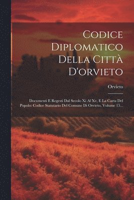 bokomslag Codice Diplomatico Della Citt D'orvieto