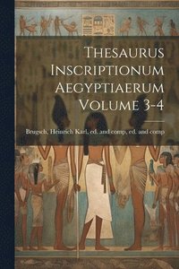bokomslag Thesaurus inscriptionum aegyptiaerum Volume 3-4