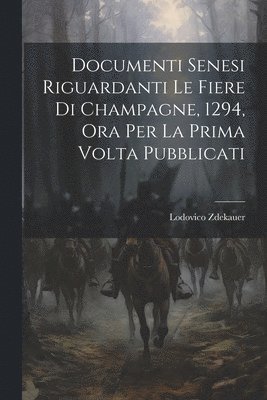 bokomslag Documenti Senesi Riguardanti Le Fiere Di Champagne, 1294, Ora Per La Prima Volta Pubblicati