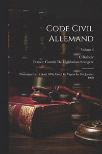 bokomslag Code Civil Allemand