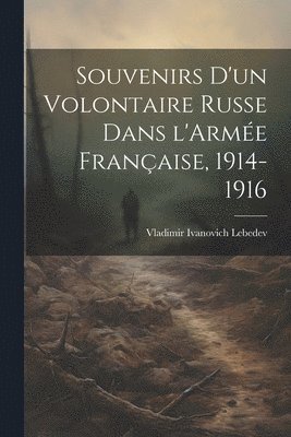 bokomslag Souvenirs d'un Volontaire Russe dans l'Arme Franaise, 1914-1916