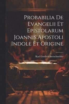 bokomslag Probabilia De Evangelii Et Epistolarum Joannis Apostoli Indole Et Origine