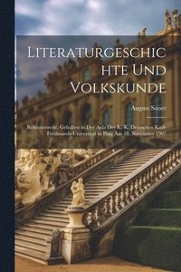 bokomslag Literaturgeschichte Und Volkskunde