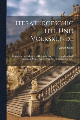 Literaturgeschichte Und Volkskunde 1