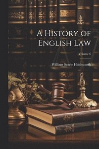 bokomslag A History of English law; Volume 6
