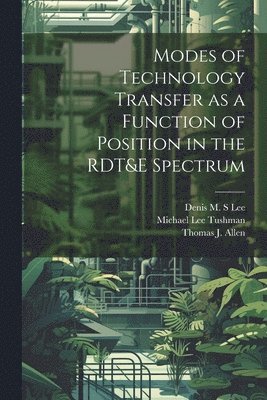 bokomslag Modes of Technology Transfer as a Function of Position in the RDT&E Spectrum