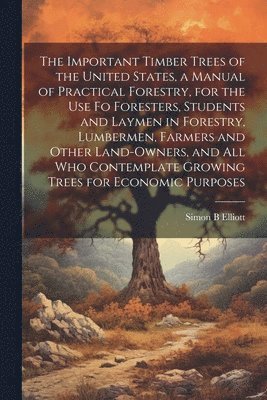 bokomslag The Important Timber Trees of the United States, a Manual of Practical Forestry, for the use fo Foresters, Students and Laymen in Forestry, Lumbermen, Farmers and Other Land-owners, and all who