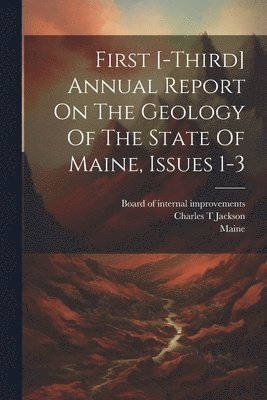 Charles T Jackson, Charles T. Jackson, Board of Internal Improvements, Maine Geological Survey - First [-third] Annual Report On The Geology Of The State Of Maine, Issues 1-3, Häftad