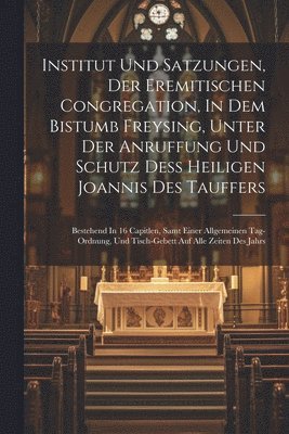 bokomslag Institut Und Satzungen, Der Eremitischen Congregation, In Dem Bistumb Freysing, Unter Der Anruffung Und Schutz Deß Heiligen Joannis Des Tauffers