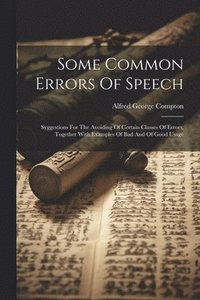 bokomslag Some Common Errors Of Speech