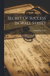 bokomslag Secret Of Success In Wall Street