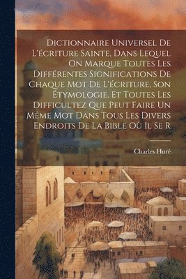 bokomslag Dictionnaire Universel De L'criture Sainte, Dans Lequel On Marque Toutes Les Diffrentes Significations De Chaque Mot De L'criture, Son tymologie, Et Toutes Les Difficultez Que Peut Faire Un