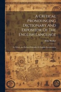 bokomslag A Critical Pronouncing Dictionary And Expositor Of The English Language