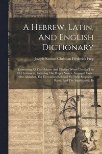 bokomslag A Hebrew, Latin, And English Dictionary