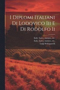 bokomslag I Diplomi Italiani Di Lodovico Iii E Di Rodolfo Ii