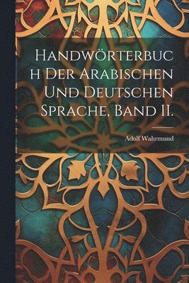 bokomslag Handwrterbuch der arabischen und deutschen Sprache, Band II.