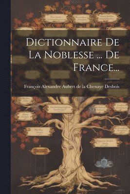 bokomslag Dictionnaire De La Noblesse ... De France...