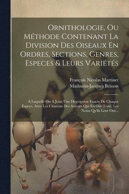 bokomslag Ornithologie, Ou Mthode Contenant La Division Des Oiseaux En Ordres, Sections, Genres, Especes & Leurs Varits